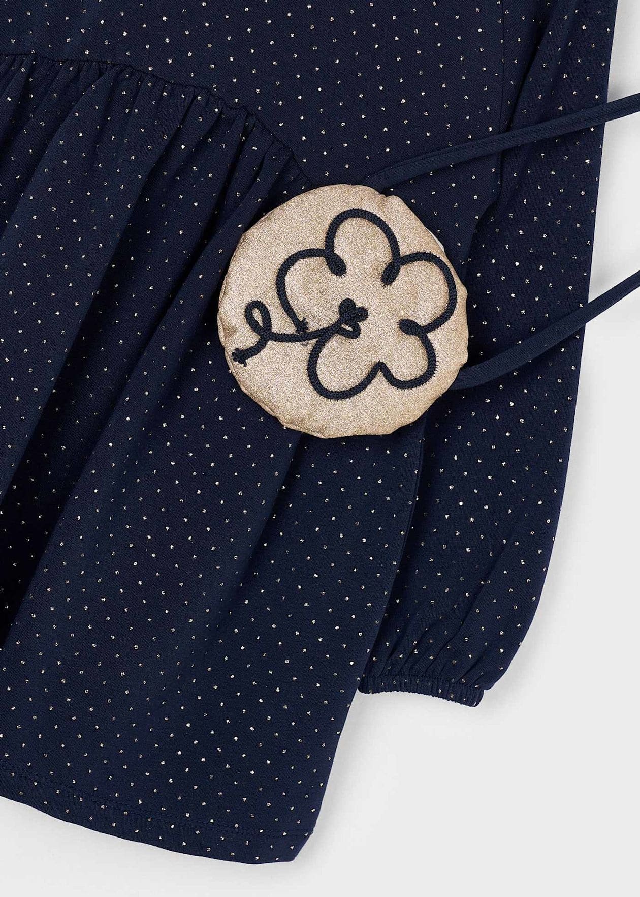 Vestido felpa con bolso niña