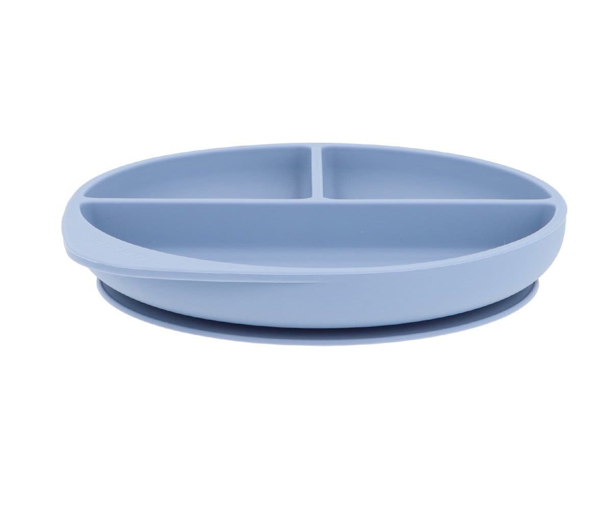 Plato silicona con ventosa ocean blue
