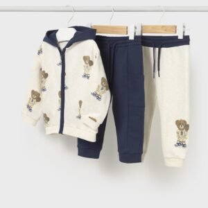 Chándal 2 pantalones estampado bebé
