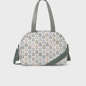 Bolso maternal estampado celadón