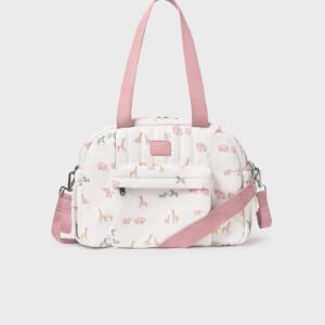 Bolso maternidad estampado orquídea