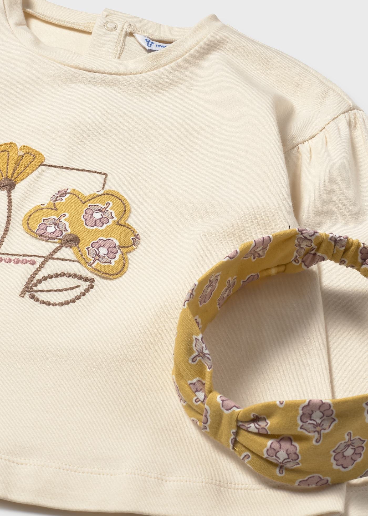 Conjunto legging con diadema bebé