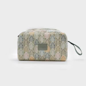 Neceser estampado celadón