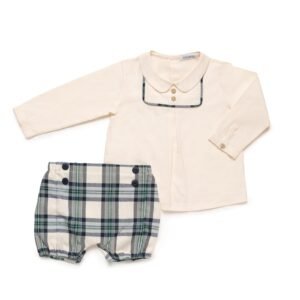 Conjunto camisa pantalón cuadros