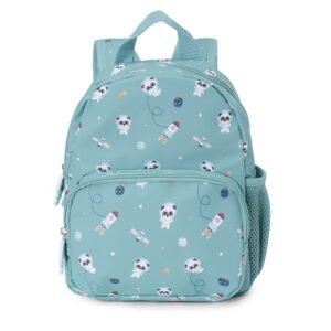 Mochila infantil Pandas en el espacio personalizable