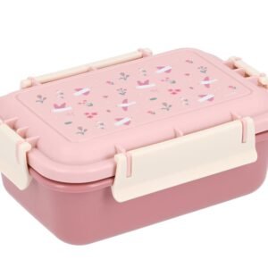 Caja almuerzo Bento Pájaros entre flores
